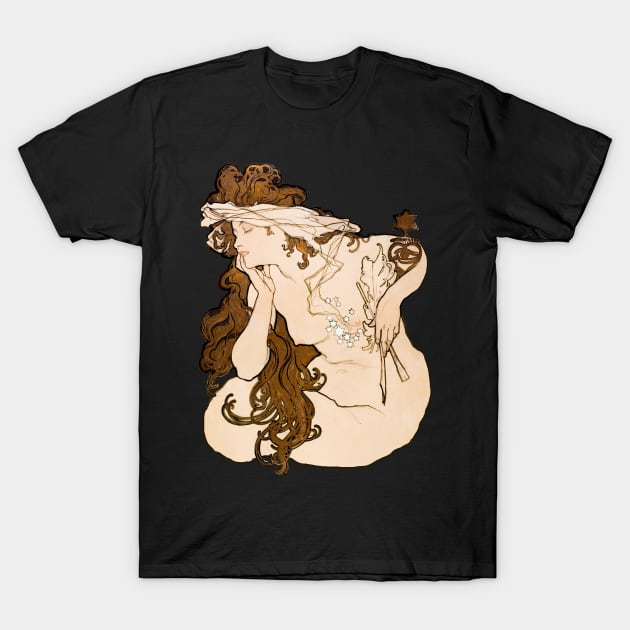 Godess woman vintage painting T-Shirt by Phantom Troupe